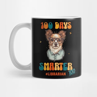 Librarian Pup Tee - "100 Days Smarter" Celebration Mug